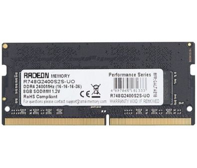   AMD Radeon R7 Performance Series Black 8GB DDR4 2400 R748G2400S2S-U