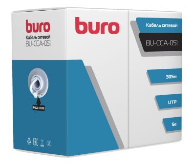   Buro BU-CCA-051 UTP 4  cat5E solid 0.50 CCA 305 