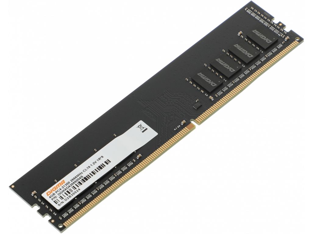 Оперативная память Digma 4ГБ DDR4 2666 МГц DGMAD42666004S