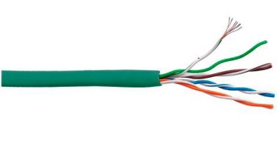   Lanmaster LAN-5EUTP-PT-LSZH-GN .5E U/UTP 4X2X24AWG LSZH  305 