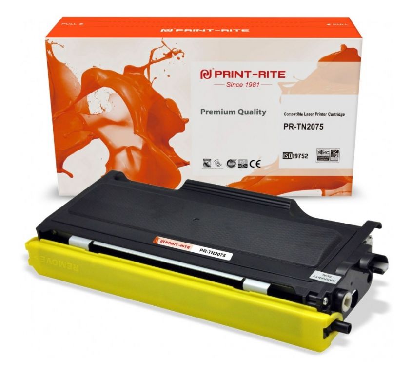 Картридж лазерный Print-Rite TFB697BPU1J PR-TN2075 TN-2075 черный (2500стр.) для Brother