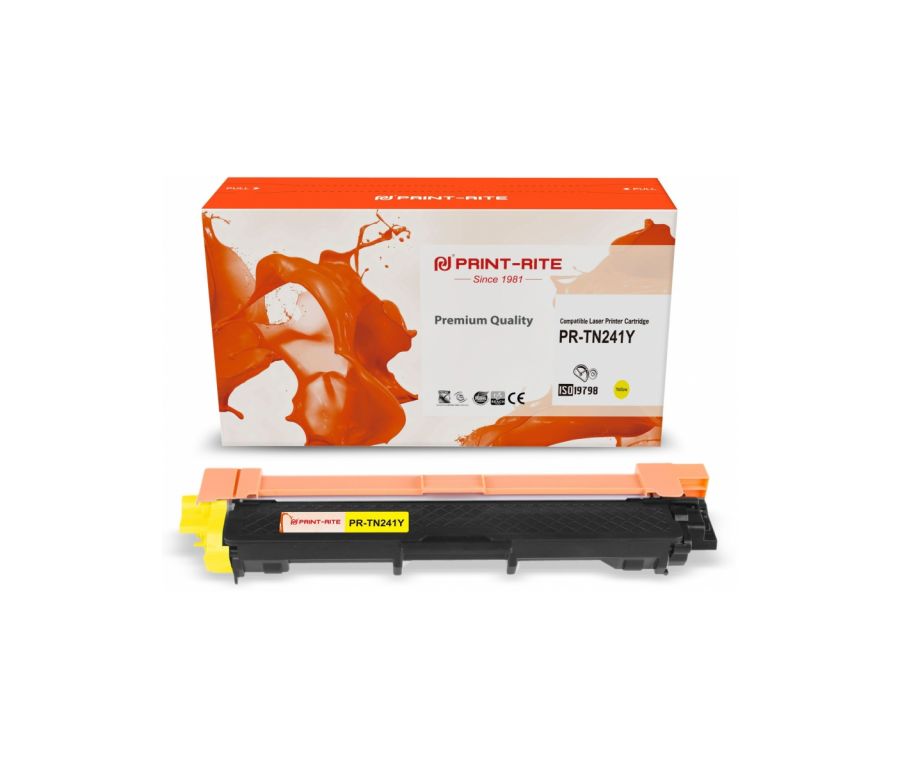 Картридж лазерный Print-Rite TFB686YPU1J PR-TN241Y TN-241Y желтый (1400стр.) для Brother HL-3170CDW