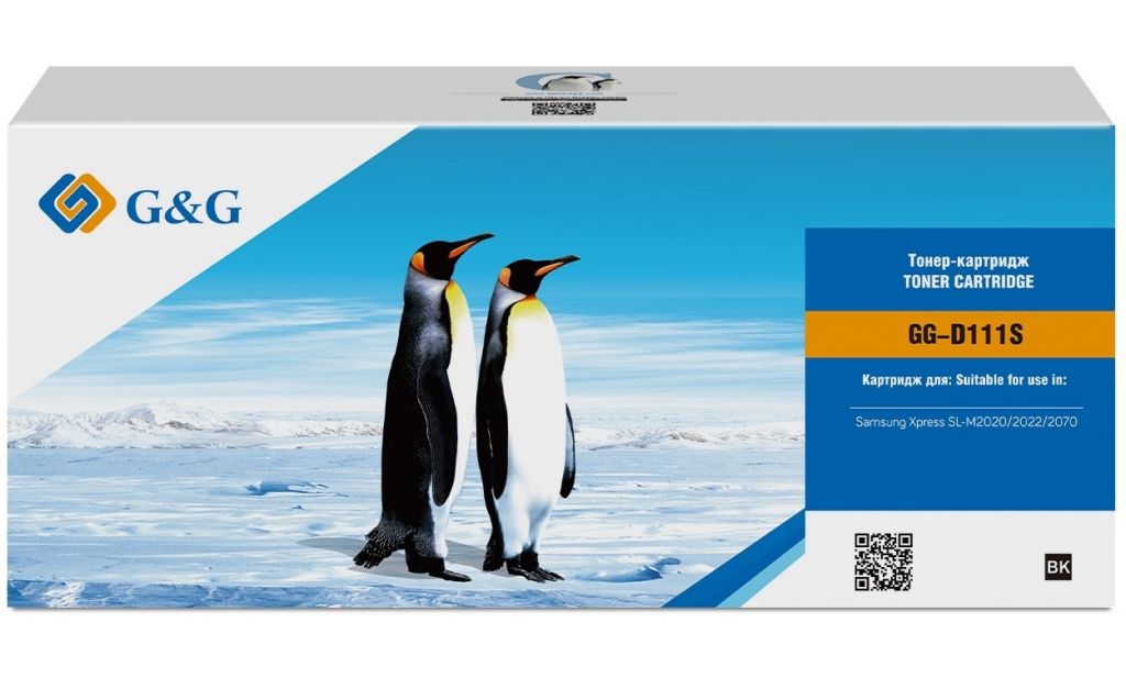 Картридж лазерный G&G GG-D111S черный (1000стр.) для Samsung Samsung Xpress SL-M2020/2022/2070