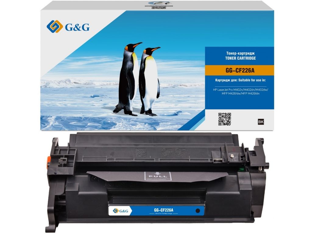 Картридж лазерный G&G GG-CF226A черный (3100стр.) для HP LJ M402d/M402n/M426dw/M426fdn/M426fdw