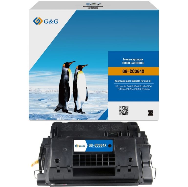 Картридж лазерный G&G GG-CC364X черный (24000стр.) для HP LJ P4015/P4515