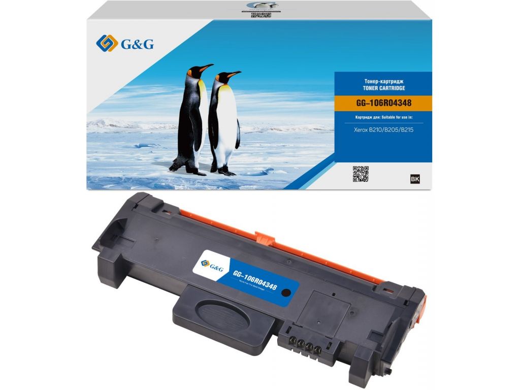 Картридж лазерный G&G GG-106R04348 черный (3000стр.) для Xerox B210/B205/B215