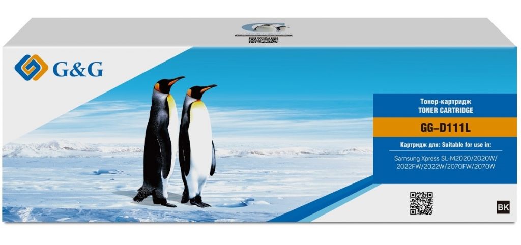 Картридж лазерный G&G GG-D111L черный (1800стр.) для Samsung Samsung Xpress SL-M2020/2022/2070