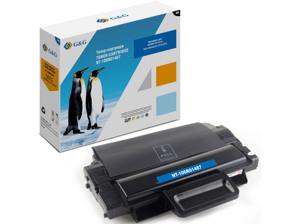 Картридж лазерный G&G GG-106R01487 черный (4100стр.) для Xerox WorkCentre 3210/ 3220