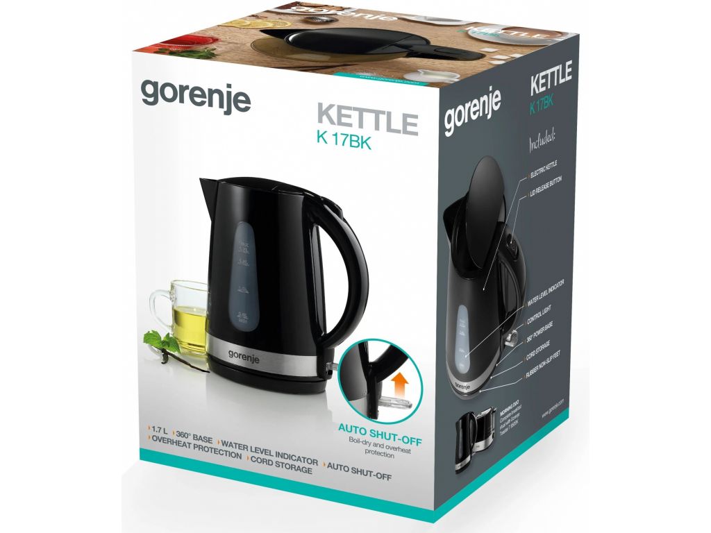 Электрический чайник Gorenje K17BK