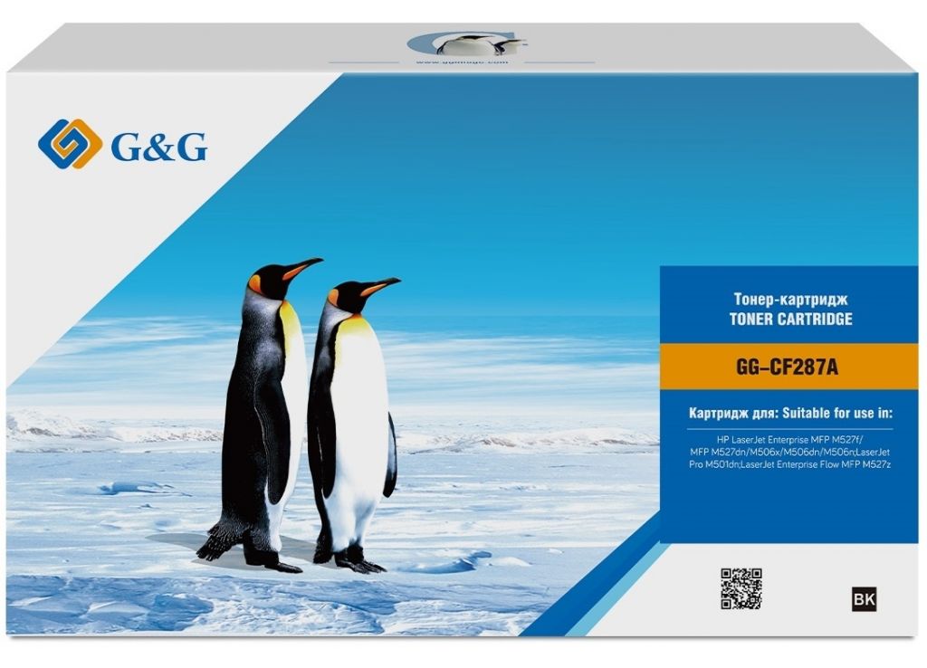 Картридж лазерный G&G GG-CF287A черный (9000стр.) для HP LJ M506dn/M506n/M506x