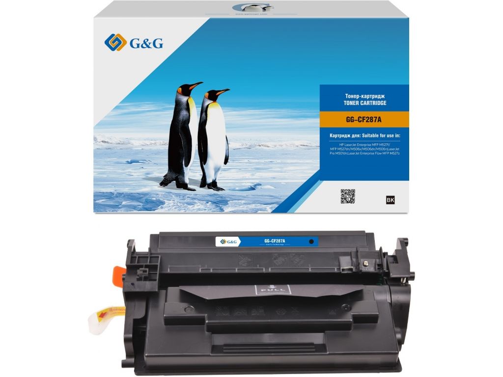 Картридж лазерный G&G GG-CF287A черный (9000стр.) для HP LJ M506dn/M506n/M506x