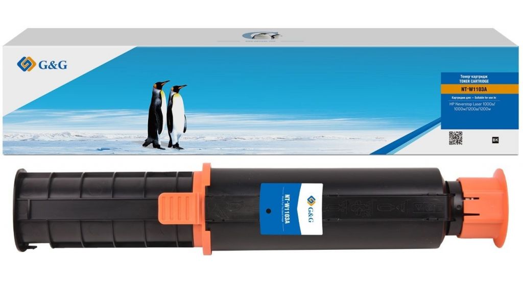 Картридж лазерный G&G GG-W1103A черный (2500стр.) для HP Neverstop Laser 1000/1200
