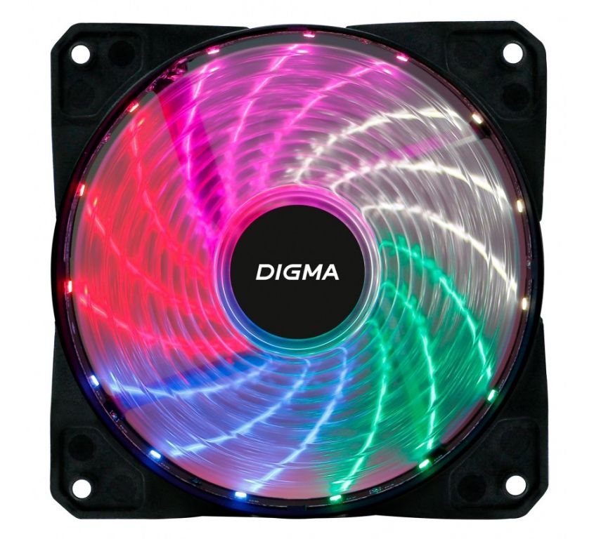 Вентилятор для корпуса Digma DFAN-FRGB2