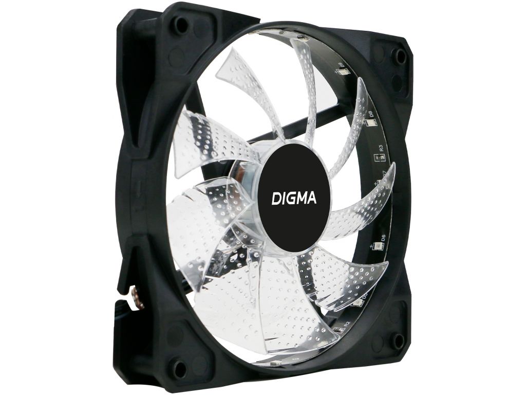 Вентилятор для корпуса Digma DFAN-FRGB2