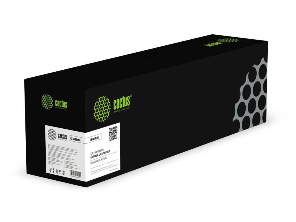 Картридж лазерный Cactus 136X CS-W1360X CS-W1360X черный (2600стр.) для HP LaserJet M211d/236