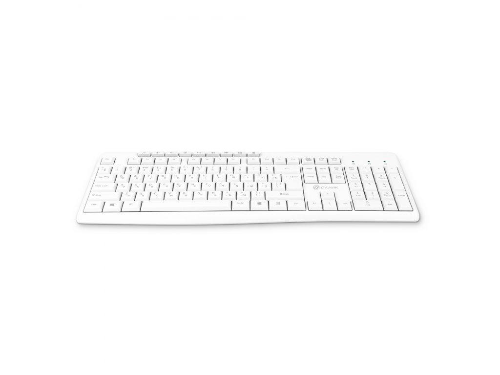 Клавиатура Oklick K225W (белый)