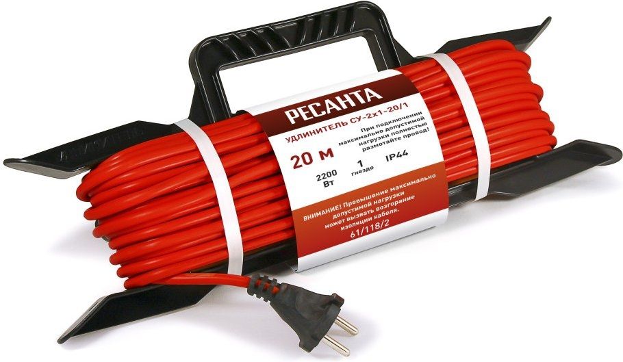 Удлинитель Ресанта СУ-2x1-20/1