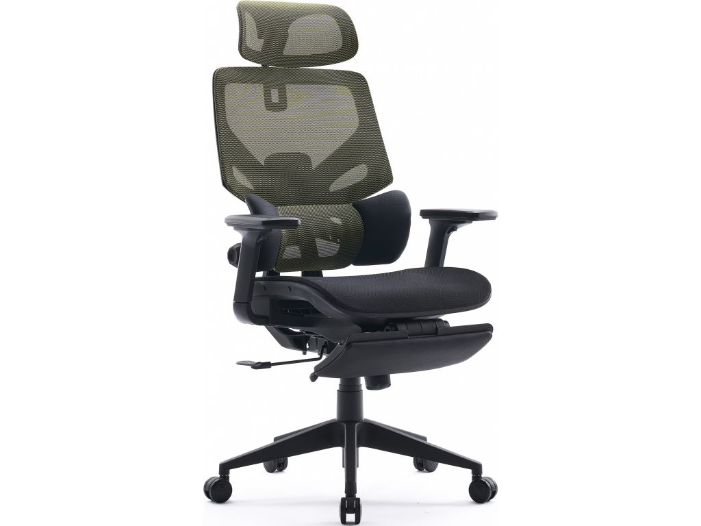 Кресло Cactus CS-CHR-MC01-LGNBK (салатовый,черный)