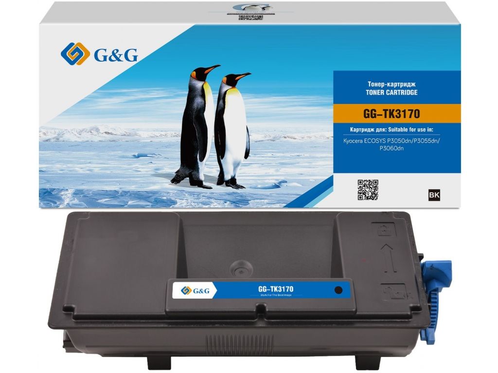 Картридж лазерный G&G GG-TK3170 черный (15500стр.) для Kyocera ECOSYS P3050dn/P3055dn/P3060dn