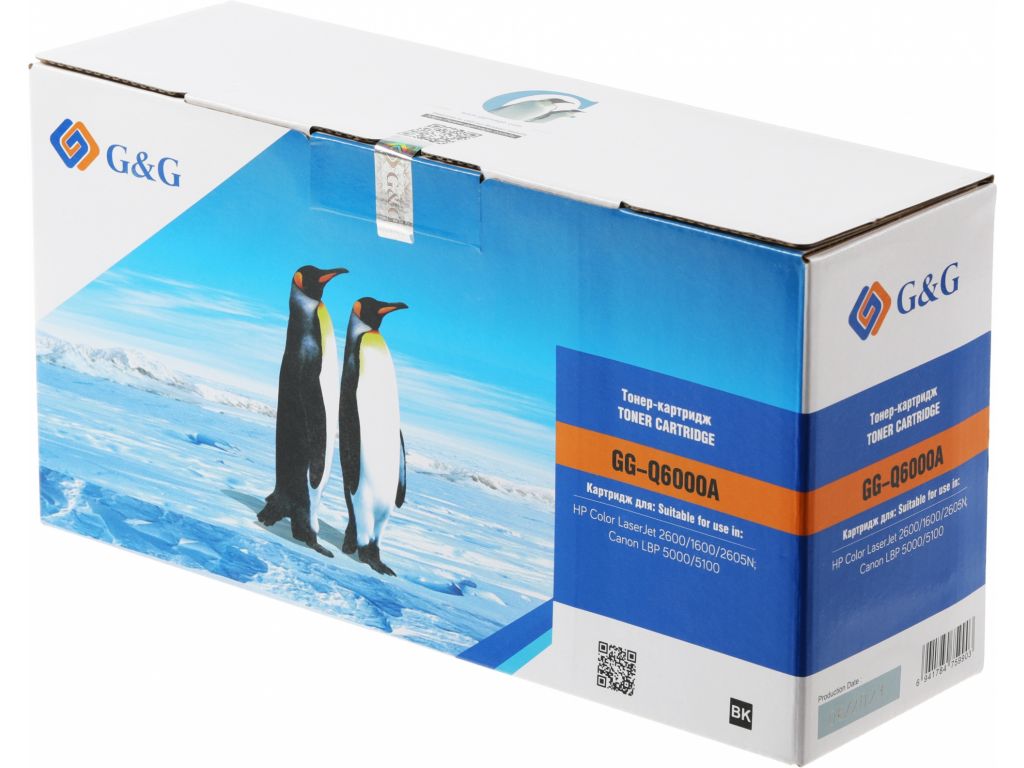 Картридж лазерный G&G GG-Q6000A черный (2500стр.) для HP CLJ 1600/2600N/M1015/M1017