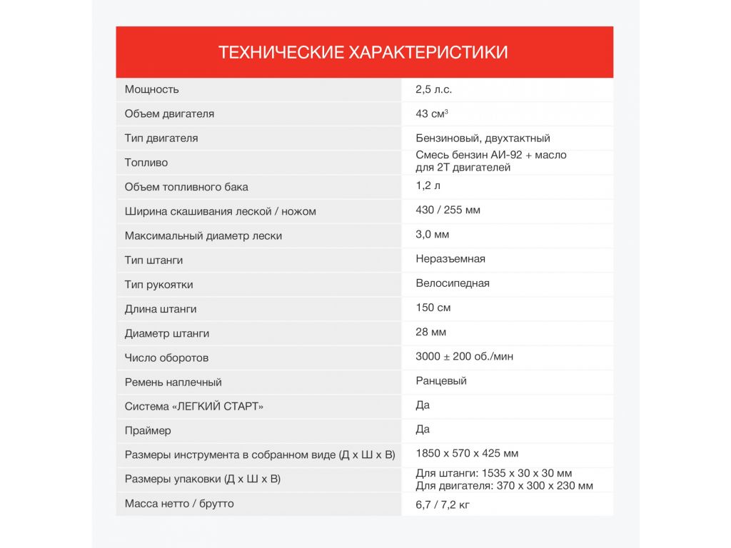 Триммер StarWind GT-43