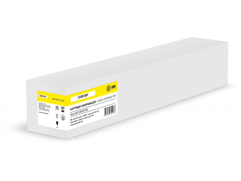Картридж лазерный Cactus CS-MPC406Y 842098 желтый (6000стр.) для Ricoh MPC306/307/406