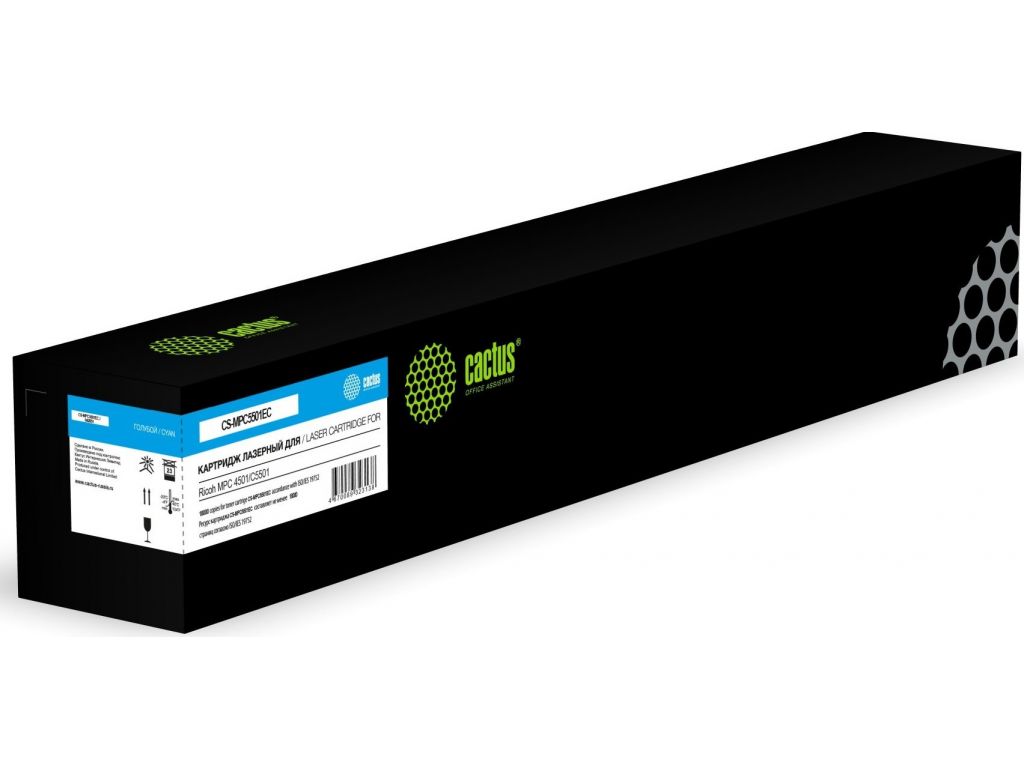 Картридж лазерный Cactus CS-MPC5501EC 842051 голубой (18000стр.) для Ricoh MPС 4501/C5501
