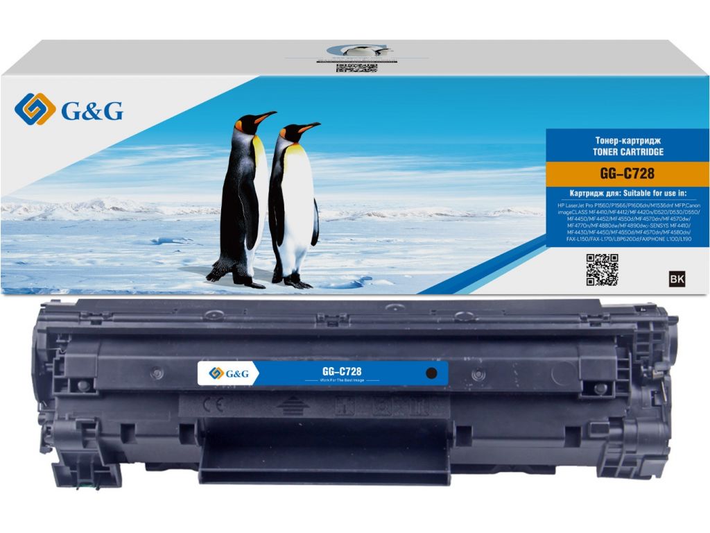 Картридж лазерный G&G GG-C728 черный (2100стр.) для Canon i-Sensys MF4410/4430/4450/4550D