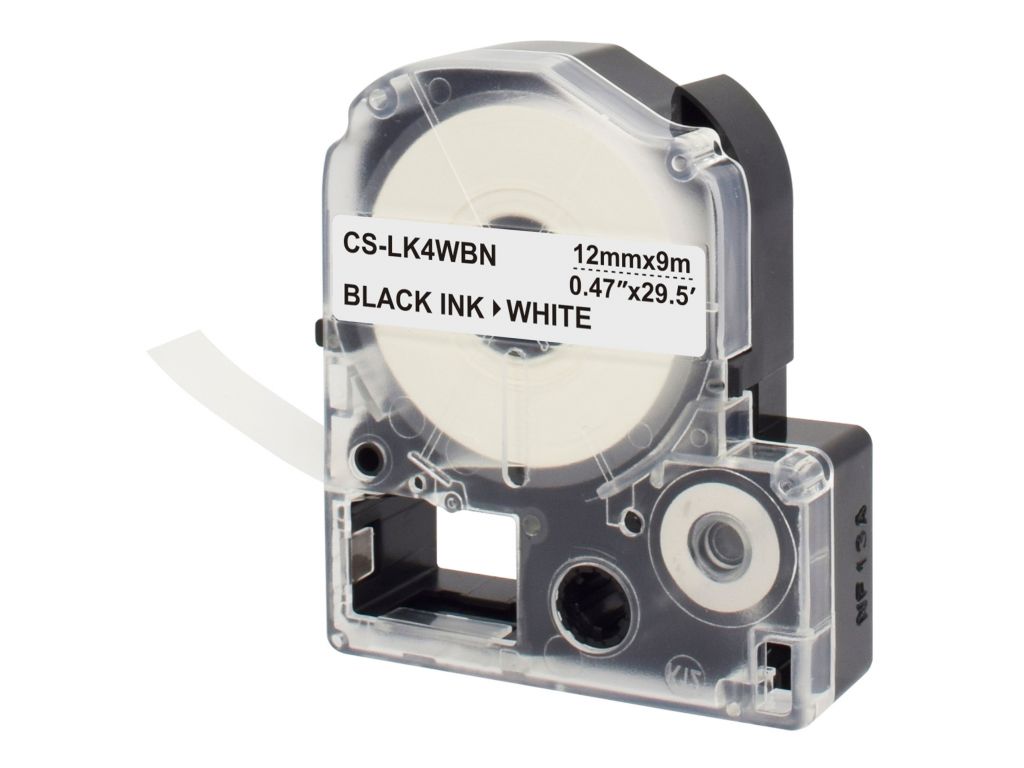 Картридж ленточный Cactus CS-LK4WBN для Epson LW300/LW400/LW700/LW600P/LW1000P/K400/Z700/Z900
