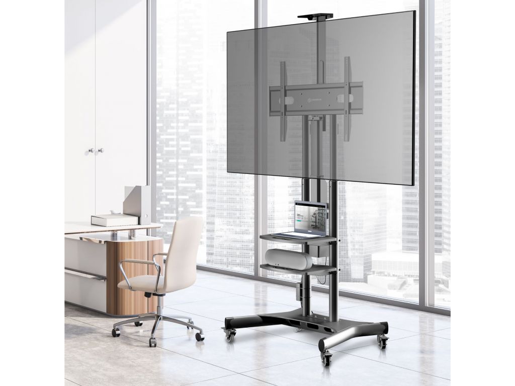 Подставка для телевизора Onkron TS1881 Elift черный 50"-86" макс.45кг напольный наклон