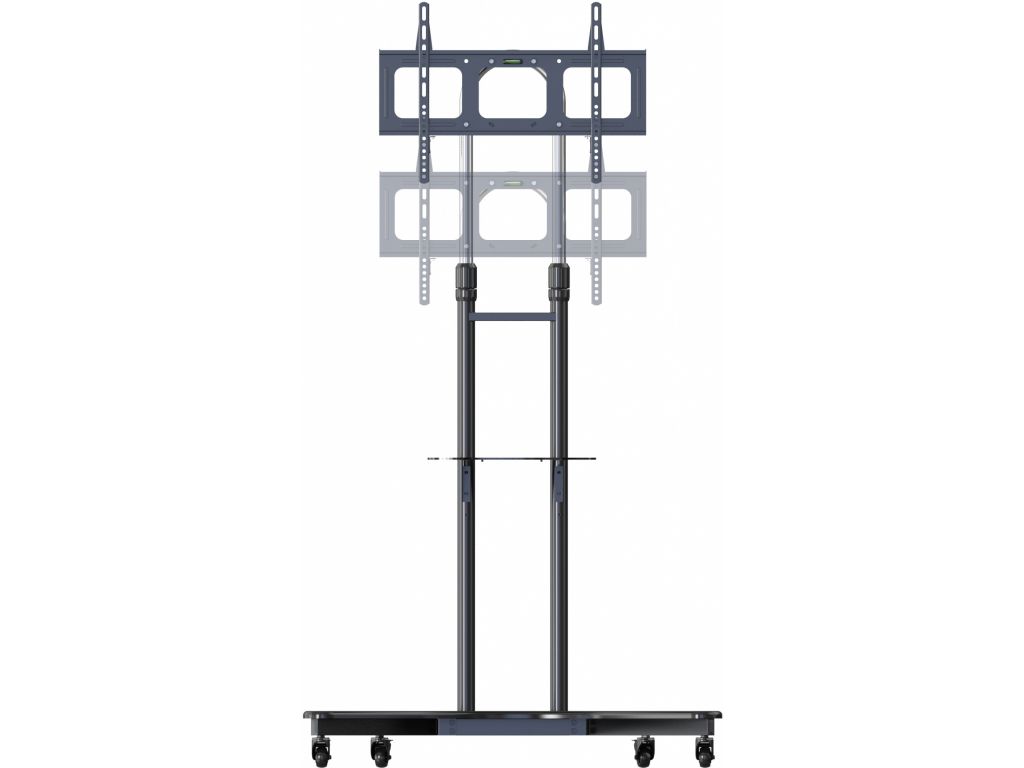Стойка для телевизора Cactus CS-ST31 черный 37"-75" макс.81.6кг напольный мобильный