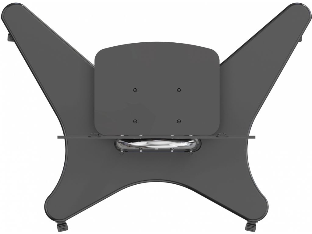 Стойка для телевизора Cactus CS-ST31 черный 37"-75" макс.81.6кг напольный мобильный