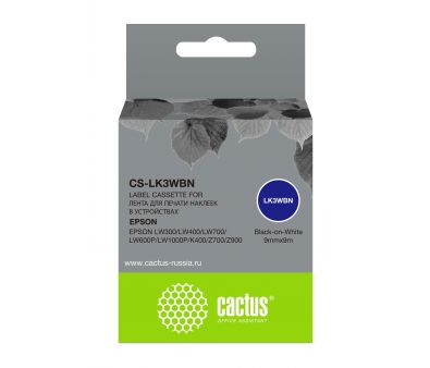   Cactus CS-LK3WBN   Epson LW300/LW400/LW700/LW600P/LW1000P/K400/Z700/Z900
