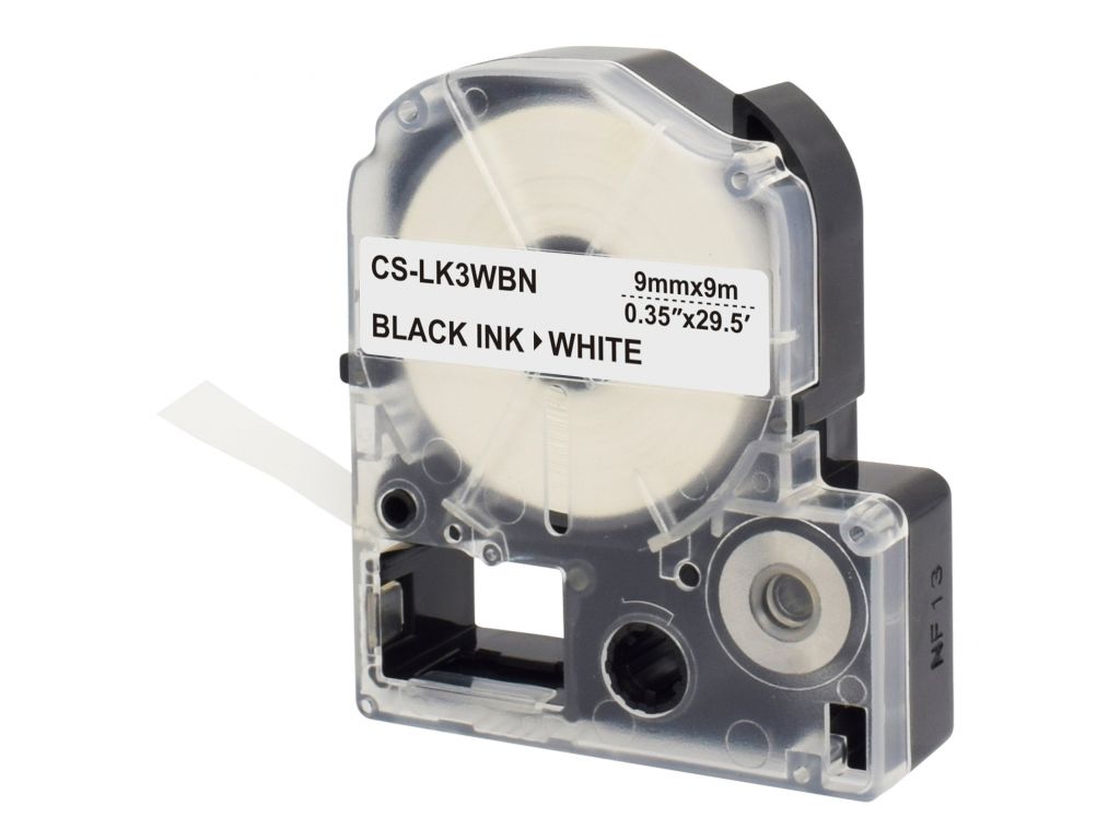 Картридж ленточный Cactus CS-LK3WBN черный для Epson LW300/LW400/LW700/LW600P/LW1000P/K400/Z700/Z900