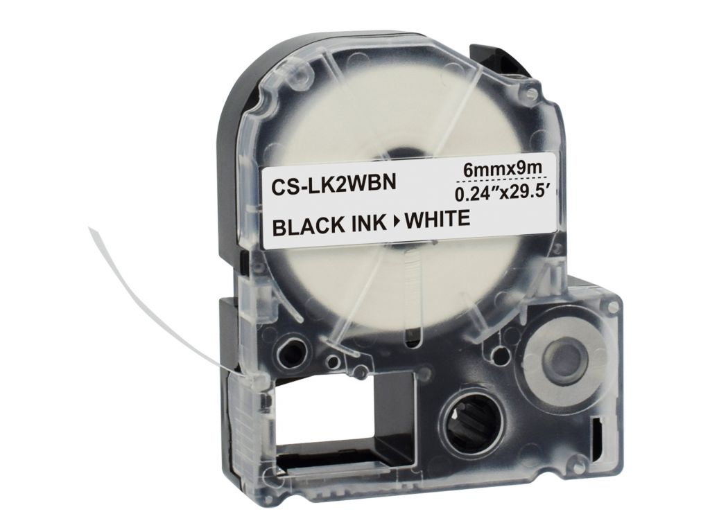 Картридж ленточный Cactus CS-LK2WBN черный для Epson LW300/LW400/LW700/LW600P/LW1000P/K400/Z700/Z900