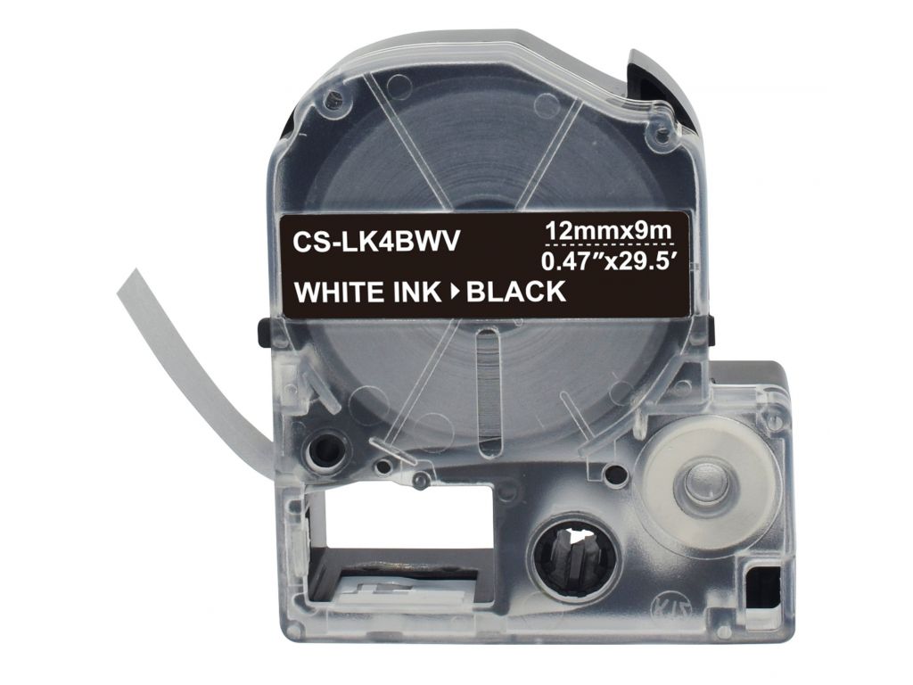 Картридж ленточный Cactus CS-LK4BWV черный для Epson LW300/LW400/LW700/LW600P/LW1000P/K400/Z700/Z900