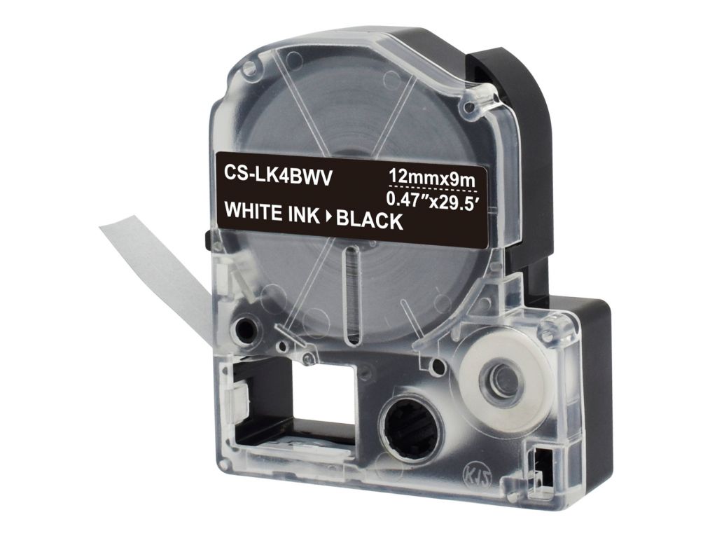Картридж ленточный Cactus CS-LK4BWV черный для Epson LW300/LW400/LW700/LW600P/LW1000P/K400/Z700/Z900