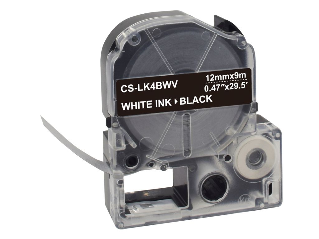 Картридж ленточный Cactus CS-LK4BWV черный для Epson LW300/LW400/LW700/LW600P/LW1000P/K400/Z700/Z900