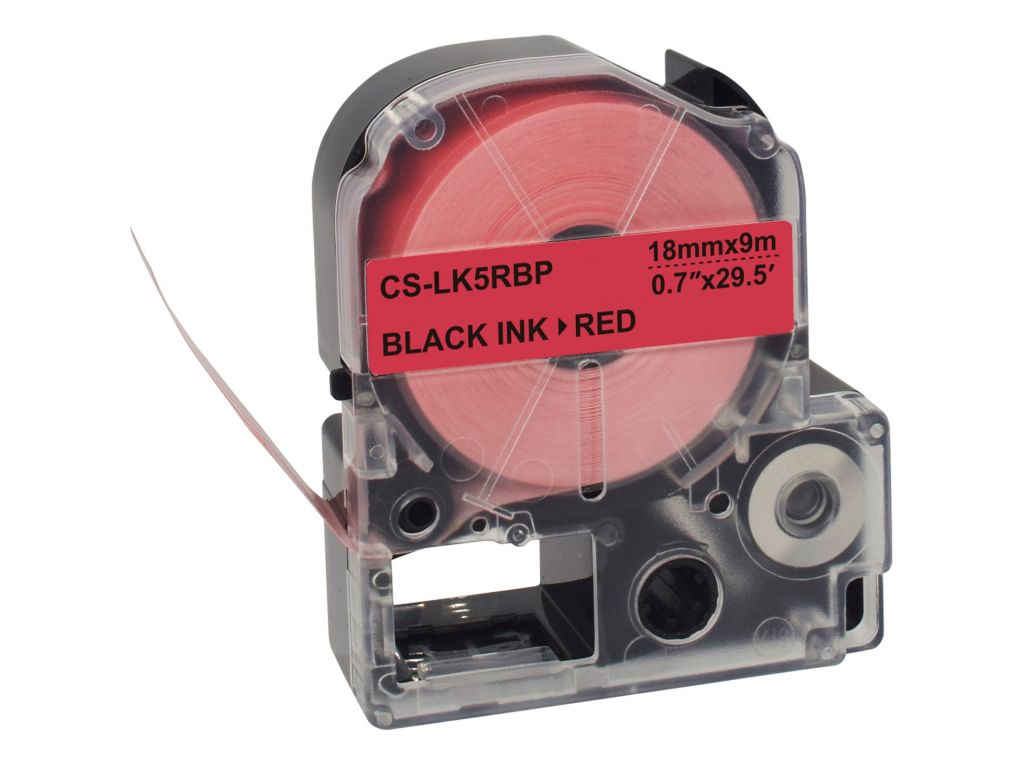 Картридж ленточный Cactus CS-LK5RBP черный для Epson LW400/LW700/LW600P/LW1000P/K400/Z700/Z900