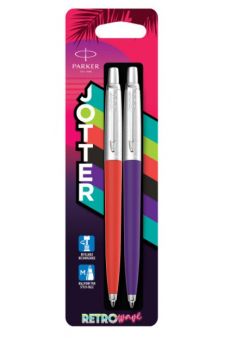   Parker Jotter Originals 80s Retrowave (2186314) Vermilion Red/Indigo Purple M . .    2.