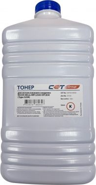 Тонер Cet Type 523 OSP0523K500 черный бутылка 500гр. для принтера Ricon Aficio MPC2503/SPC830