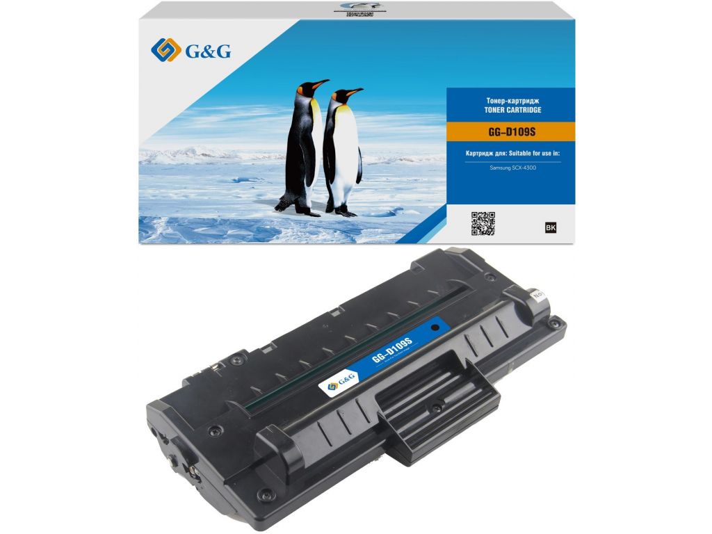 Картридж лазерный G&G GG-D109S черный (2000стр.) для Samsung SCX-4300