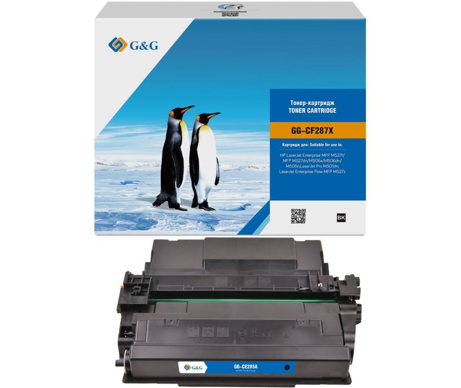 Картридж лазерный G&G GG-CF287X черный (18000стр.) для HP LJ M506dn/M506n/M506x