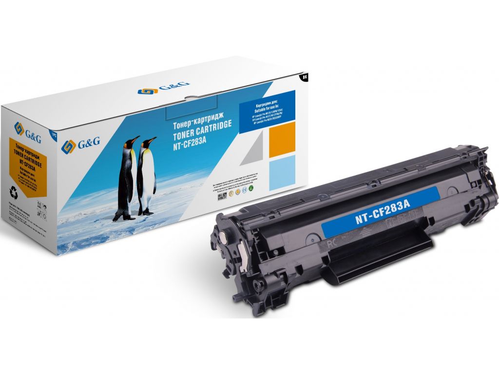Картридж лазерный G&G GG-CF283A черный (1500стр.) для HP LJ Pro M125/125FW/125A/M127/M127FW/FN/M201/M225MFP