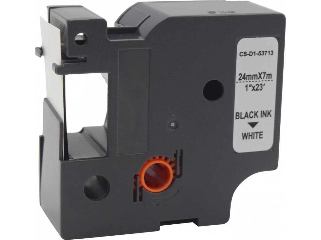 Картридж ленточный Cactus CS-D1-53713 53713 черный/белый для Dymo Rhino Pro 6000, LM 500TS