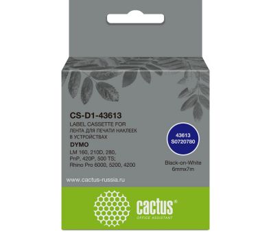   Cactus CS-D1-43613 43613 /  Dymo LM 160, 210D, 280, PnP, 420P, 500 TS; Rhino Pro 6000, 5200, 4200