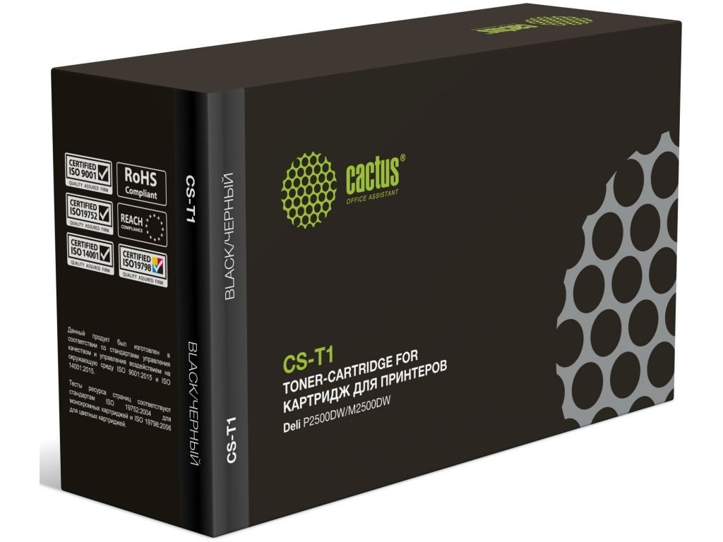 Картридж лазерный Cactus T1 CS-T1 черный (3500стр.) для Deli P2500DW/M2500DW