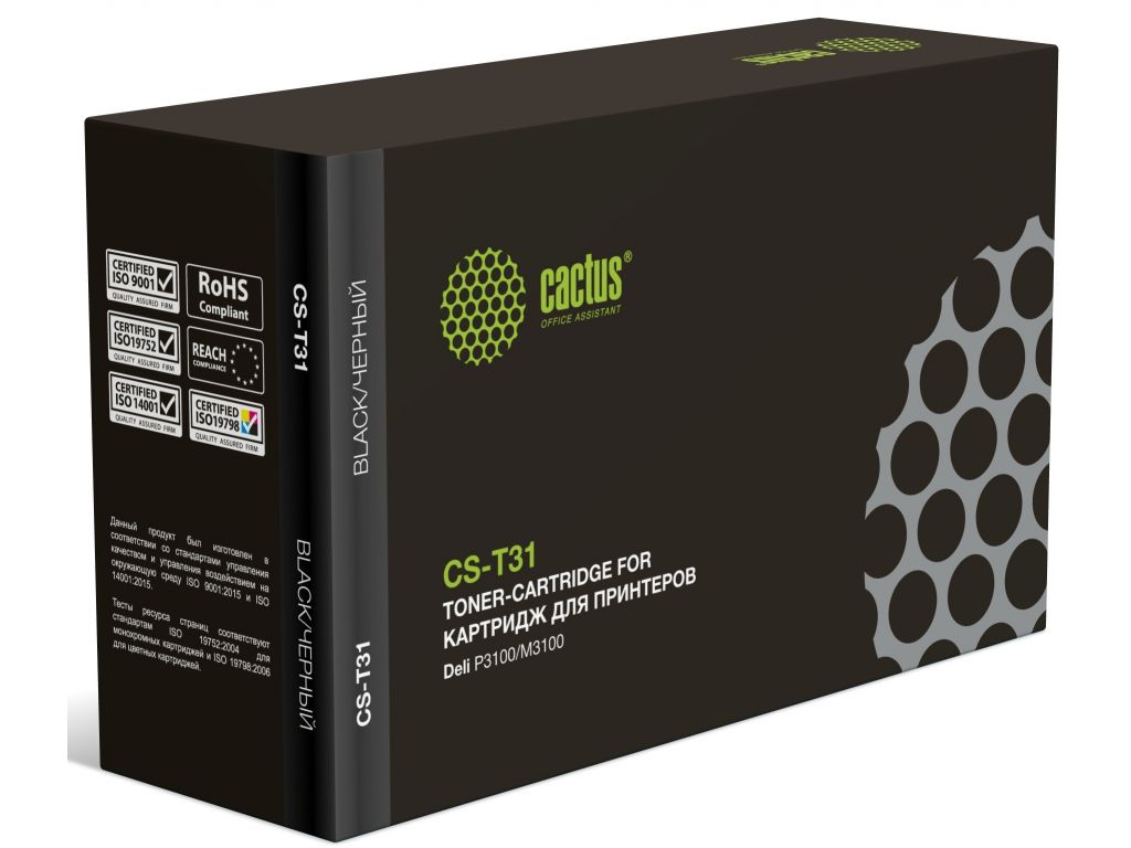 Картридж лазерный Cactus T31 CS-T31 черный (3500стр.) для Deli P3100/M3100