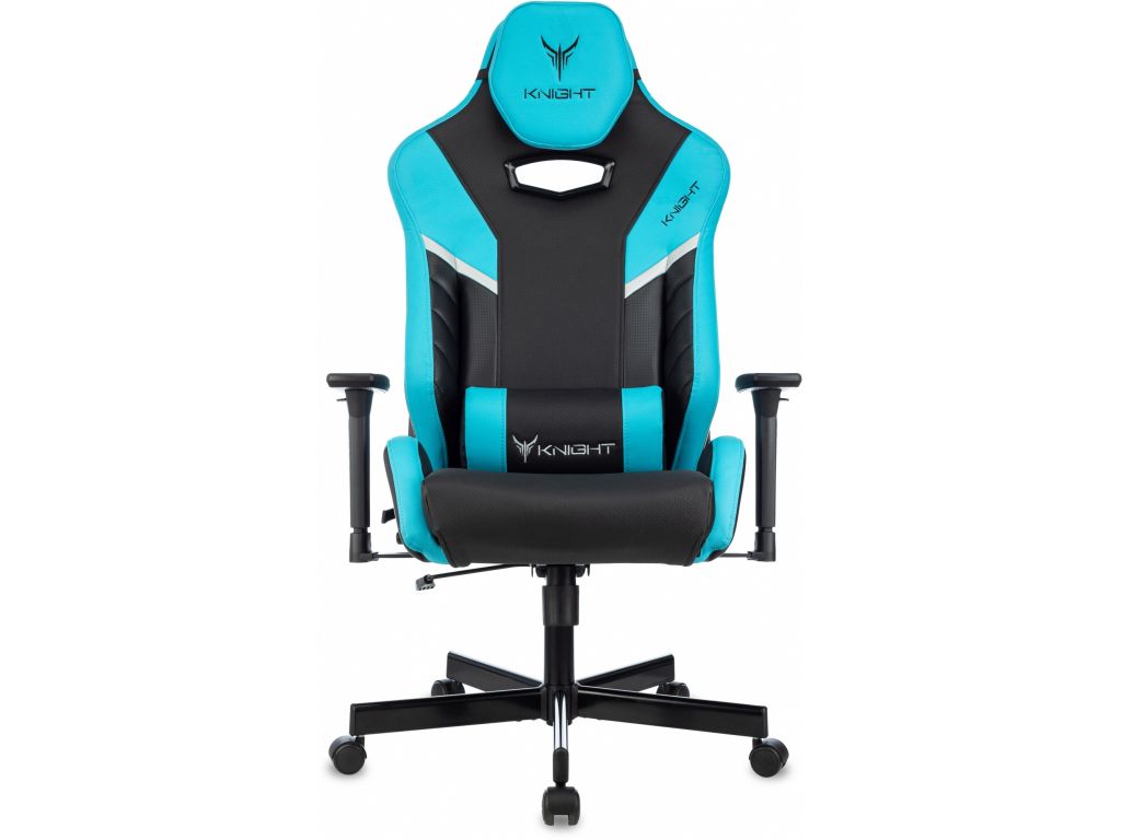 Игровое (геймерское) кресло Knight Thunder 5X (черный/голубой)