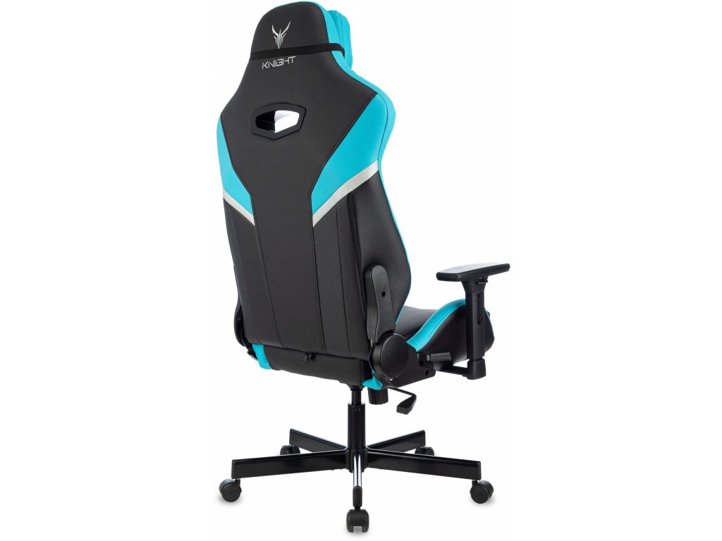 Игровое (геймерское) кресло Knight Thunder 5X (черный/голубой)